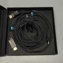 RUIPRO 8K Detachable Full Fiber Optic Armored HDMI 2.1 Cable 50FT, Ultra High Speed 48Gbps, Support 8K@60Hz 4K@120Hz, Dynamic HDR, eARC, Compatible with PS5/Xbox/Blu-ray/TV/Monitor/Projector