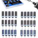 30PCS Sanding Drums for Dremel Rotary Tools Accessories, Sanding Bits Kit for Dremel Sanding Bands with 1/8 inch Shank, Sandpaper Sticks Set for Plastic Wood Metal Grinding Polishing 400-2000 Grit