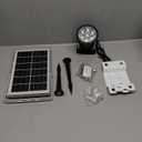 Flagpole Light Solar Powered,Auro 7 Pro Solar Spot Light 7 LED for 1.5"-3.3" Poles,18 Hour Dusk to Dawn Auto On/Off,7W Outdoor IP65 Waterproof,Multiuse on Landscape,Wall - Cold White