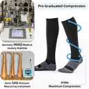 Medical Compression Socks 20-30 mmHg for Men Women (3 Pairs) - Best Support for All Day Wear, Pain Relief, Circulation, L/XL