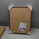 Yaetm 16x20 Picture Frame Matted to 11x14 Set of 4, Walnut Brown, Solid Wood 16x20 Frame for Photos, Posters & Art Prints, Horizontal and Vertical Wall Mount (4 pack, Walnut)