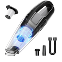 Handheld Vacuum Cordless 8000PA, Car Vacuum Portable Cordless 30 Mins Runtime & Under 70dB Quiet, Hand Held Vacuum Cleaner, 1.4lbs Hand Vacuum Cordless for Car/Home/Office, Pet Hair