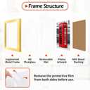 8.5x11 Picture Frame Set of 8, Gold Photo Frames for Gallery Wall Mounting, Display Pictures 6x8 with Mat or 8.5 by 11 Without, Certificate Frame with Plexiglass for Home Office Wall Decor
