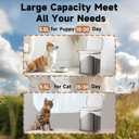 LivLab Mker Dog Food Storage Container 5 lbs Airtight Pet Food Storage Containers with Lids, Cat Food Container, BPA Free, Rice Container, Flour Dispenser(6 lbs), white