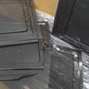 Attelite Upgrade Harder Solid Plastic Hat Organizer for Baseball Caps, 8 Pack Stackable Hat Storage Box with Clear Magnetic Door, Hat Rack(XL-Black)