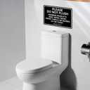 "Please Do Not Flush" Sign - 7.8" x 11.9" Heavy - Duty Aluminum Bathroom Sign (146)