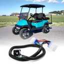 10L0L Golf Cart Harness Adapter-12V Headlight Voltage Reducer Harness for Club Car Precedent (Since 2004) Gas Golf Cart Light Harness, 9 Pin to 12 Pin Converter Harness
