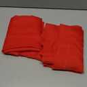 SpaceDresser Sheer Voile Window Treatment Rod Pocket Curtain Panels for Kitchen Bedroom Living Room Drapes Sunlight Filtering Privacy Semi Home Decor Assorted (Red, 52 W x 72 L)