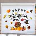 18 Pieces Happy Thanksgiving Garage Door Magnet Fall Harvest Funny Magnets for Fridge Happy Holiday Magnets Autumn Turkey Pumpkin Corn Hat Magnetic Decorations for Party Supplies Home Decorations