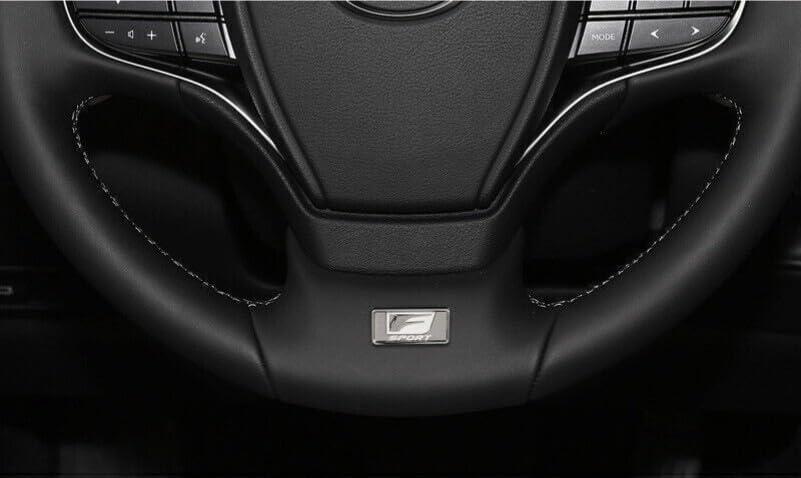 Metal F Emblem Badge Sport Nameplate Interior, Self-Adhesive 30mmx13mm