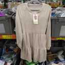 IWD Womens V Neck Long Sleeve Dress with Pockets Casual A-Line Knee Length Fall Knit Sweater Dresses 2025, M