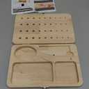 Wooden Pegboard for Finger Dexterity, Upgraded 36-Hole Wooden Hand Therapy Peg Board with Multifunctional Test Kit, Occupational Therapy Toys to Improve Fine Motor Skills and Hand-Eye Coordination, just the board