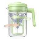Electric Formula Pitcher, 36 oz Baby Formula Mixing Pitcher, Automatic Baby Formula Mixer, Bidirectional Stirring Breastmilk Pitcher, Locking Lid Smooth Formula Maker Milk Storage for Fridge (Green)
