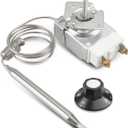 1175 Thermostat RX-1-36, 60125401 Thermostat Fit for Pitco Imperial 1175 Royal Range 3113, 1/4" Thread Mpt Stuff Box 200-400F