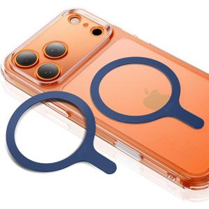 ESR for MagSafe Sticker, MagSafe Ring, 2 Pack Metal Ring for Phone case, Universal Wireless Charger Conversion Kit for iPhone 17/16/16e/15/14/13/12/11, Galaxy S24/S23/S22, Google, Dark Blue