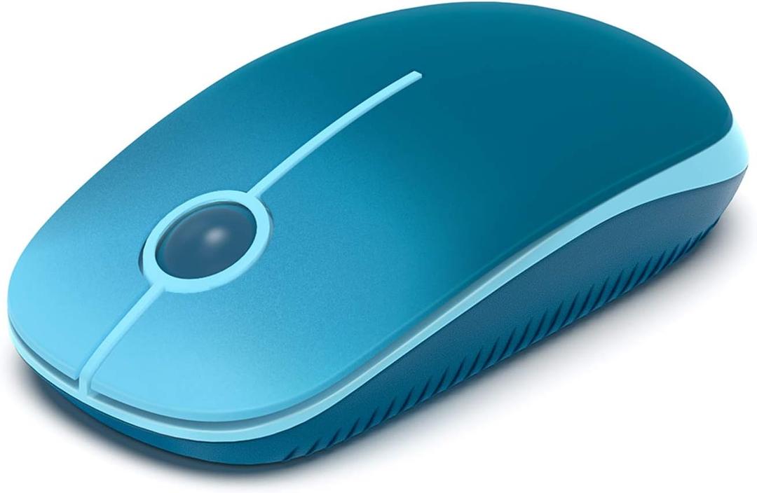VssoPlor Wireless Mouse, 2.4G Slim Portable Computer Laptop Mouse with Nano Receiver Quiet Silent Optical Mice for Notebook, PC, Laptop, Computer-Gradient Blue