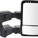 Trail Ridge Towing Side View Mirror Heated Smoked Signal Power Folding Telescoping Driver Side Left LH for Ford Super Duty Trucks (F250, F350, F450)