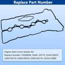 VS50869R Engine Valve Cover Gasket Set Kit for 2010-2016 Hyundai Kia Santa Fe Sport Sonata Tucson Optima Sorento Sportage 2.0L 2.4L L4 2010 2011 2012 2013 2014 2015 2016