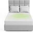 The Grounding Co. Fitted Terra Grounding Sheets Queen Size – Premium Organic Cotton Earthing Sheet with Silver-Infused Threads– for Sleep, Recovery & Wellness – White