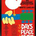 24X36 Woodstock - Original Wall Poster, 36L" x 24W", Black Framed Version