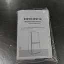 Anypro 3.2 Cu.Ft Fridge with Freezer with 2 Doors, Refrigerator with 7 Level Temperatures, LED Light, Adjustable Shelves, Food Storage Cooling Drink for Bedroom, Office, Dorm, Apartment, Black