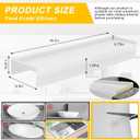 Silicone Edge Protectors - Multifunction Sink Accessories, Splash Guard & Draining Mat for Kitchen, Bathroom Sink, Steel, Granite, Quartz Countertops(Transparent)