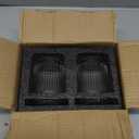 2 Pack Glass Qtip Holder Dispenser - Bathroom Organizers and Storage, Clear Apothecary Jars Set, Bathroom Essentials Accessories Decor, Vanity Makeup Storage Organizer (Clear)