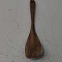Wooden Spatula Nonstick Turner Acacia Wood, Right Long Handle Flat Frying Spatulas Handmade for Mother Wife Grandma Her Kitchen Gift, Ideal Cookware Utensils for Cooking Eggs, Fish, Pancakes (12 Inch, Brown)
