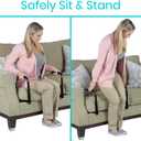 Vive Stand Assist - Mobility Standing Aid Rail for Couch, Chair - Assistance Handle for Patients, Elderly, Seniors and Disabled - Safety Grab Bar for Sitting, Sofa, Home - Adjustable, Portable Device