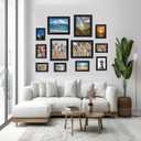 12 pack Picture Frames Gallery Wall Frame Set Wall Art Decor for Home Decoration,Hanging or Tabletop Display,Include Multi-Size with Four 8x10, Four 5x7, Four 4x6. (Black)