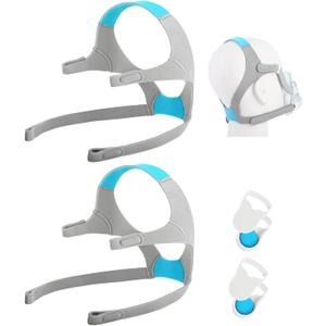2 Packs Replacement Headgear Compatible with F20/N20, with Magnetic Clips, Adjustable Replacement Headgear Strap for F20/N20, Flexible Headgear Elasticity