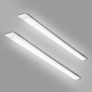 2 Packs 4FT LED Batten Light with 0.2m Cable, Ultra-Thin Ceiling Surface Mounted Light, 40W, 4000K, IP20, LED Ceiling Lamp for Garage, Shop, Hallway, Office, Market, ver.2, 20cm Cable