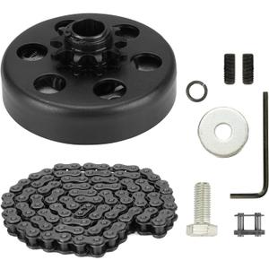 Youxmoto Go Kart Clutch 3/4" Bore 12T with #35 Chain, 12 Tooth Centrifugal Clutch and Chain for Go Kart Mini bike/for Honda cloned Engines GC160, GC190, GX120, GX140, GX160, GX200-2-6.5hp, 3/4" Shaft Youxmoto Go Kart Clutch 3/4" Bore 12T with #35 Chain, 12 Tooth Centrifugal Clutch and Chain for Go Kart Mini bike/for Honda cloned Engines GC160, GC190, GX120, GX140, GX160, GX200-2-6.5hp, 3/4" Shaft