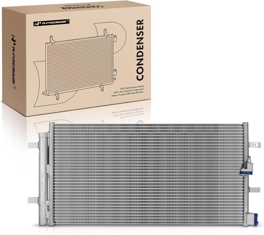 A-Premium Air Conditioning A/C Condenser Compatible with Audi A4 2009-2016, A5 2010-2011, A5 Quattro 2008-2011, Q5 2009-2013, S4 2010-2016, S5 2008-2017