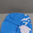 Sloosh Inflatable Pool Floats Lounger - Pool Floaties Blow Up Air Sofa Floating Chair with Big Backrest, Heavy Duty River Tubes Summer Lake Beach Water Float Raft Floaty for Adults (Blue White)