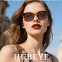 Hubeye Progressive Reading Glasses For Women Fashion Style Blue Light Blocking Computer Multifocus Square Reader