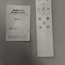 Modern Ceiling Chandelier Light, Acrylic Anti Flicker Pendant Lamp with Remote Control Dimmable 3 Color Mode & Brightness (Warm Cool Neutral Light) for Kitchen Bar Walnut 57in