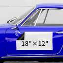 CUHIOY Blank Car Door Magnetic Sheet -2 Pack 18"x12" Strong Magnet Stickers with 40 Mils, Flexible Automotive Magnet for Advertising Business and Company Logos (for HOA) Prevent Car Scratches & Dents (18x12")