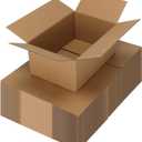 CRUGLA 40 Packs 9x6x4 Shipping Boxes for Small Business, Corrugated Cardboard Boxes Bulk for Shipping Packing Mailing (Brown)