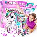 Music & Sound Unicorn Floor Puzzles for Kids Ages 4-6, Large 35 Piece Extra Thick Puzzles, Unicorn Toys for Girls Age 4-6, Toddlers Puzzles Ages 3-5, Gifts for 3 4 5 6 7 8 Year Old Girls