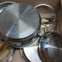 Stainless Steel Cookware Set, Tri-Ply Pots and Pans Set, 26 Piece Kitchen Cooking Utensils Set with Lids, Gold Grip Handles, Induction, Oven, Non-Toxic, Dishwasher Safe, Professional Chef Quality