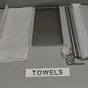 STWWO Bathroom Towel Storage for Bathroom, Wall Towel Rack for Rolled Towels, 30 inch Towel Holder Wall Mounted with Metal Shelf Can Holds 6 Large Towels, Brushed Nickel