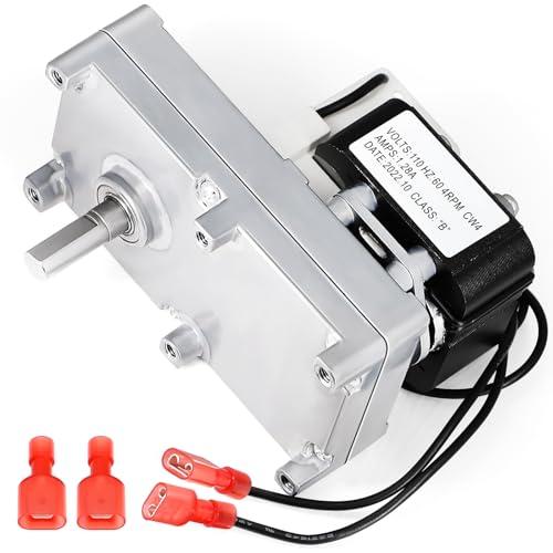 Hiorucet 4RPM Clockwise 3-20-60906 Auger Feed Motor Replacement Parts for Harman Accentra 52I, P61, P68, P43, PC45, PF100, P38, P61A, P35I, PF120, Accentra Insert, Invincible Insert & RS Pellet Stove.