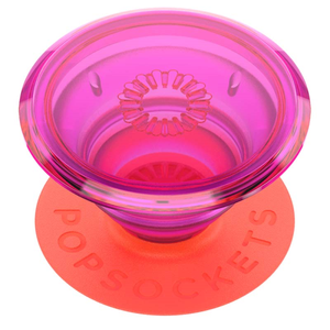 PopSockets Phone and Tablet Swappable PopGrip -Neon Glow Electric Sunrise