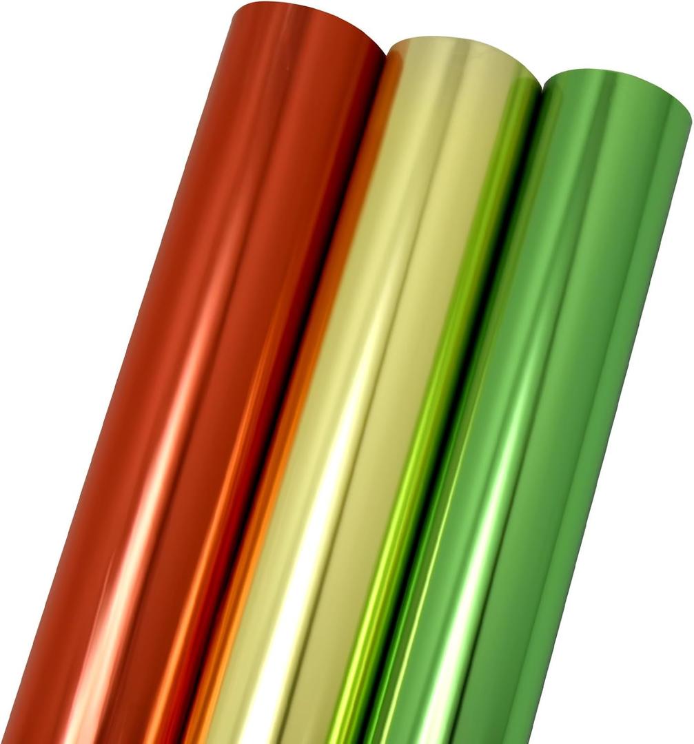 Wrapping Paper Christmas Rolls, 3 Rolls Red Green Gold Gift Wrap Paper for Chrsitmas, Holiday, Party Celebration (17" X 120" Per Roll)