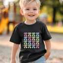 Pi Day Shirt Kids  Toddler Boys Girls Happy Pi Day T-Shirt  Math 3.14 Pie Pineapple Funny Tee 3T-7T (Black)