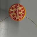 Pizza Christmas Ornament 2025 - Pizza Gifts for Foodies Men, Women - Food Ornaments for Tree, Food Gifts for Family, Friends - Ceramic Hanging Christmas Decorations, White Elephant Gift Ideas, Pack of 3