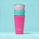 Swig Life 24oz Party Cup, Stackable Insulated Travel Coffee Tumbler with EZ Slider Lid, Cup Holder Friendly, Stainless Steel 24 oz Tumbler, Reusable Coffee Mug (Bride to Be)