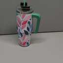 B WELL Abstract Pastel Flower Tumbler 30 oz.
