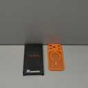 CANSHN Magnetic Compatible with iPhone 17 Pro Case, Upgraded [Full Camera Protection] [Compatible with Magsafe] [Translucent Matte] Shockproof Protective Phone Cover 6.3 Inch - Orange